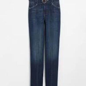 WHBM - Extra High-Rise / Everyday Soft Straight Jeans Blue Size 6